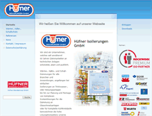 Tablet Screenshot of huefner-isolierungen.de